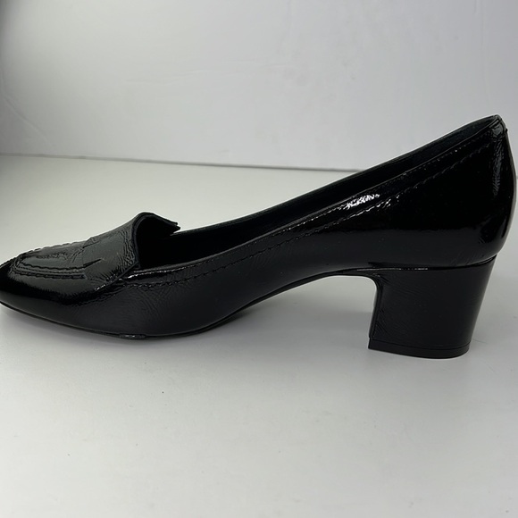 Roberto Festa for David's Black Patent Leather Heeled Loafer  Shoe - Picture 6 of 11